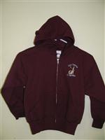 Zip Up Sweatshirt Maroon 